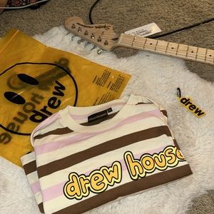 Drew House Cartoon Font SS Tee - Neapolitan Strip NWT